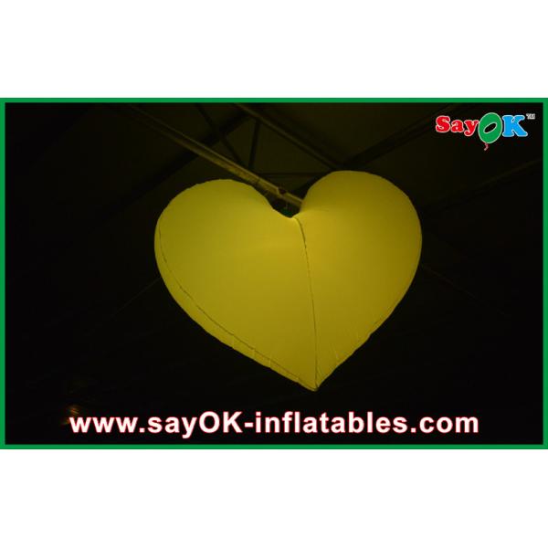 Indoor Wedding Inflatable Lighting Decoration Led Inflatable Heart