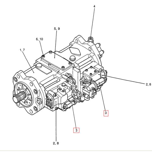 SK200 клапан соленоида YN35V00041F1 экскаватора KOBELCO для гидронасоса