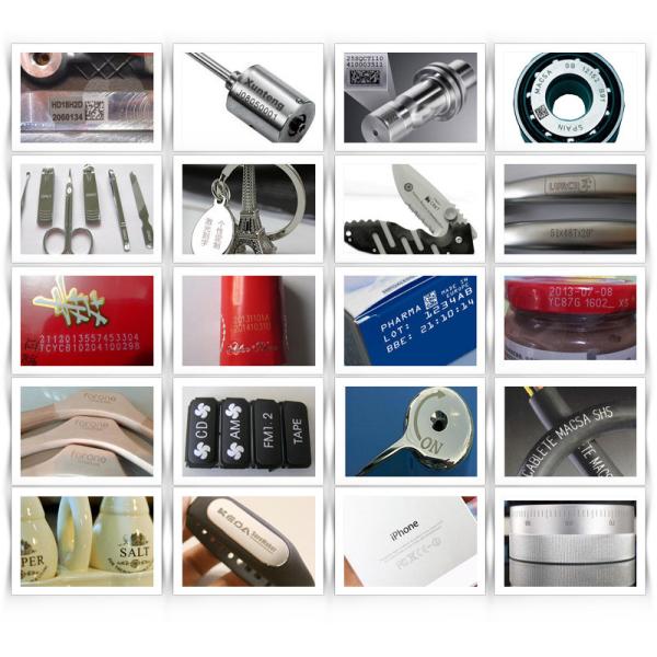 Desktop Fiber Laser Marking Machine , Metal Plastic Jewelry Laser Engraving Machine