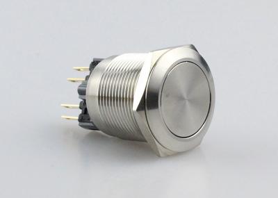Interruptor de tecla de travamento de aço inoxidável 1NO impermeável 1NC 2NO 2NC