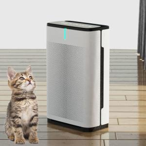 LED Touch Screen Pet Air Purifier For Allergies ABS Plastic Material Pet Air