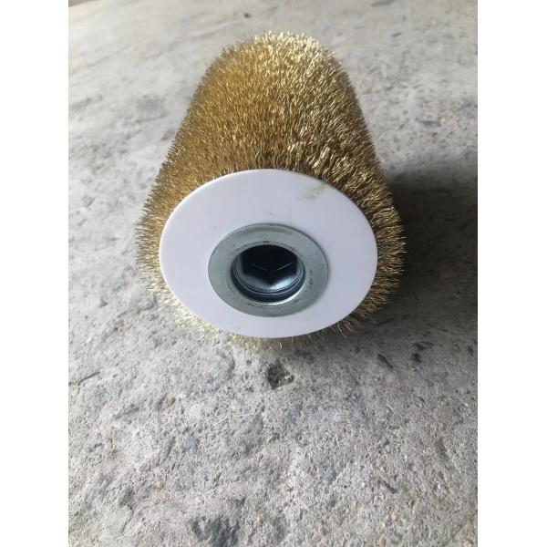 German Craftsmanship Cylindrical Roller Brush Copper Wire Used By Wood Factories