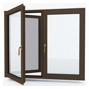 Double Glazed Aluminum Casement Glass Windows with Level 6 Water Tightness