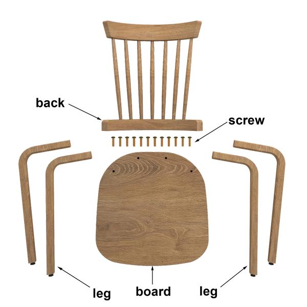 Windsor wood chair one set of two