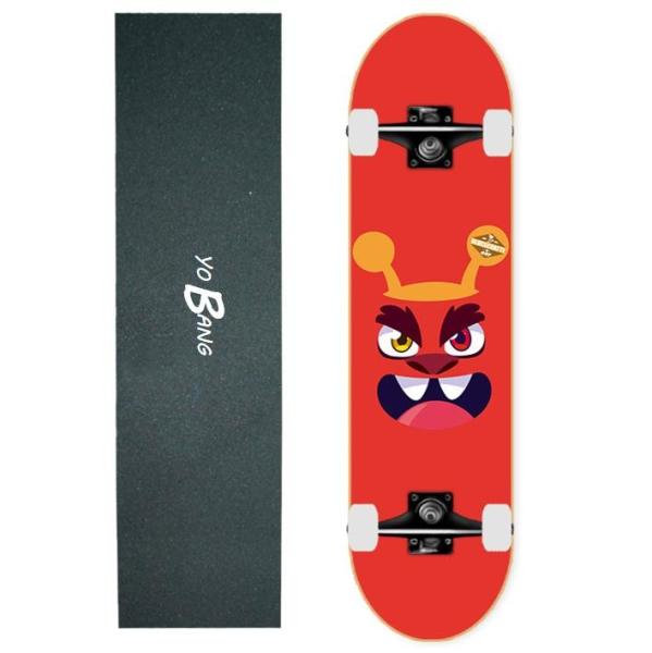 31X 8 Full Complete Skateboards 9 Layers Double Kick Evil Eyes Design