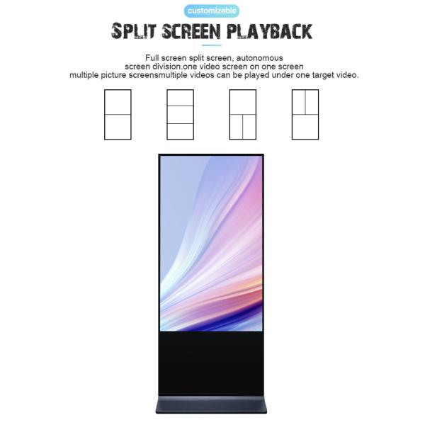 43 Inch 4K Ultra HD Digital Signage with Cloud-Based CMS for Retail Stores Floor Standing Touch Screen Kiosk
