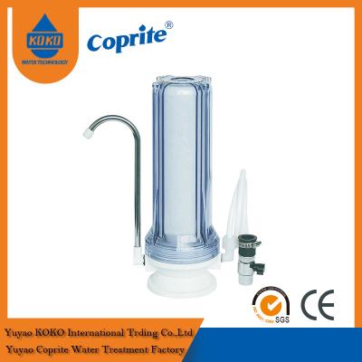 Transparent Household Water Filter Desktop Installation To Remove Sand , Silt