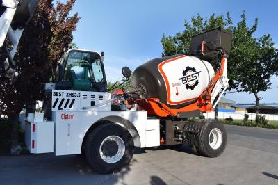3.5m3 Transportation Mobile Concrete Mixer Truck With Self Loading Concrete Motomixer