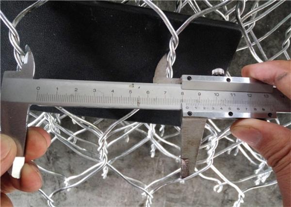 Cestas de Gabion do metal da proteção de corrosão tamanho Nova-021 do furo de 100 * 120 ímetros