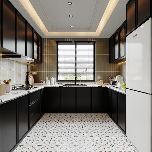 Hidden Drawer Guide Rail Modern European Style Kitchen Cabinets Matt White Modern Shaker Style Kitchen