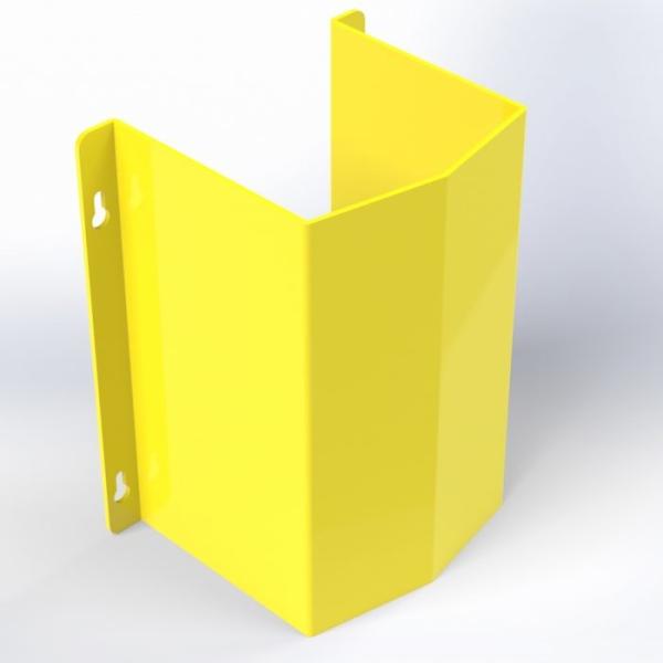 Yellow Galvanised Pipe Protectors Hardware Fabrication Pipe Protection Guard