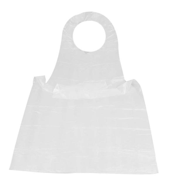 Aventais plásticos brancos amigáveis de Eco descartáveis para pintar/que cozinha