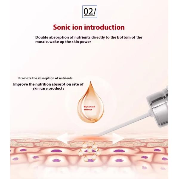Red And Blue Light Sterilization Face Skin Spatula Beauty Facial Scrubber Waterproof