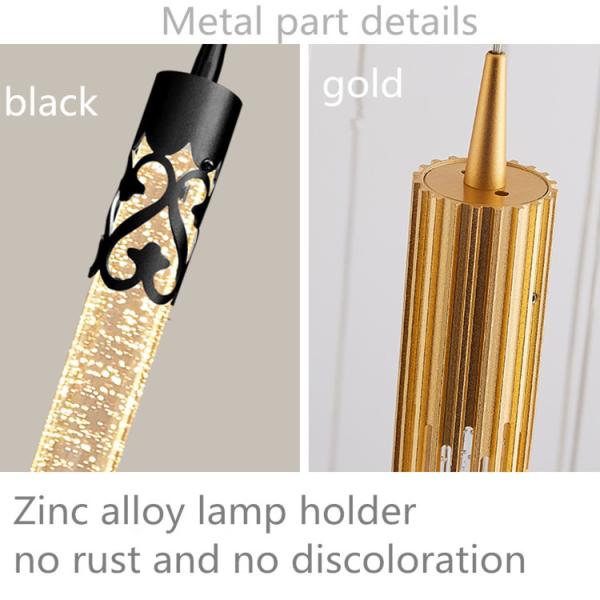 Living Dining Room Crystal Cube Pendant Light Luxury Decorative