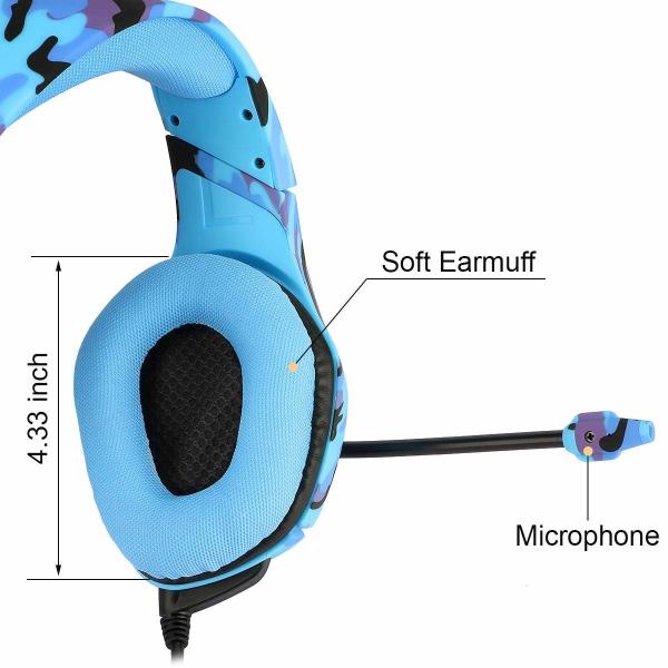 Surround Sound 3.5mm 2.2kohm onikuma camo headset