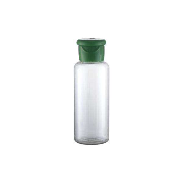 Transparent PETG Collar 100ml Clear Plastic Bottle with Custom Color and Cap