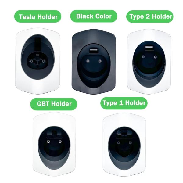 NACS SAE J1772 AC Type 1 Dummy Socket Tesla EV Charger Plug Wall Holder Кабельный держатель Подключатель для электромобилей