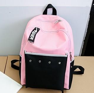 New fashion designs summer outdoor leisure canvas bagsbackpack ,student bag for meeting or shopping