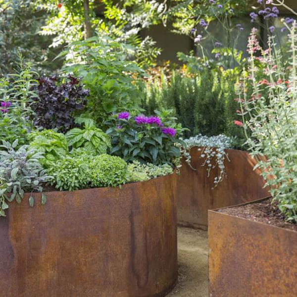 1000mm Corten Border Edging ISO Corten Steel Lawn Edging