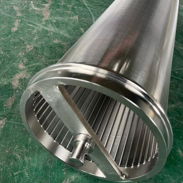 Flat Filter Stainless Steel Wedge Wire Mesh For Vibrating Sieve Rectangle Hole