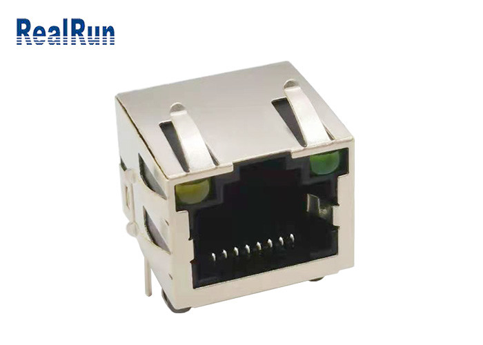 Экран эластичной раковины гнезда разъем-розетки PA6T PBT RJ45