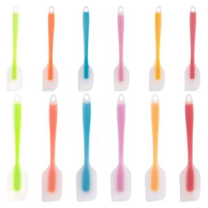 Silicone Spatula Set with Basting Brush, Heat Resistant, BPA-Free & Non-Stick Small Rubber Spatula, Kitchen Utensils Set for Baking, Cooking, Scraping, Stirring & Basting