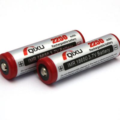 NEWEST QIXU IMR 18650 2250mAh 3.7V High Drain LiMn Battery(button Top)