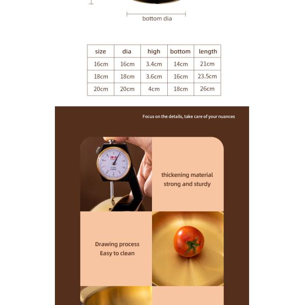 Good Quality Stainless Steel Golden Soup Pot Korean Ramen Instant Noodle Seafood Lobster Induction Cooker Dry Pot