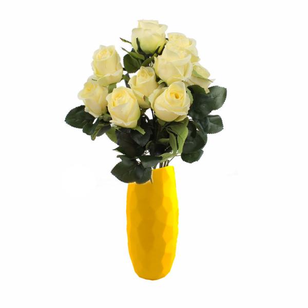 Waterproof Home Decor Durable Vases , Eco - Friendly Material Decorative Flower Vase