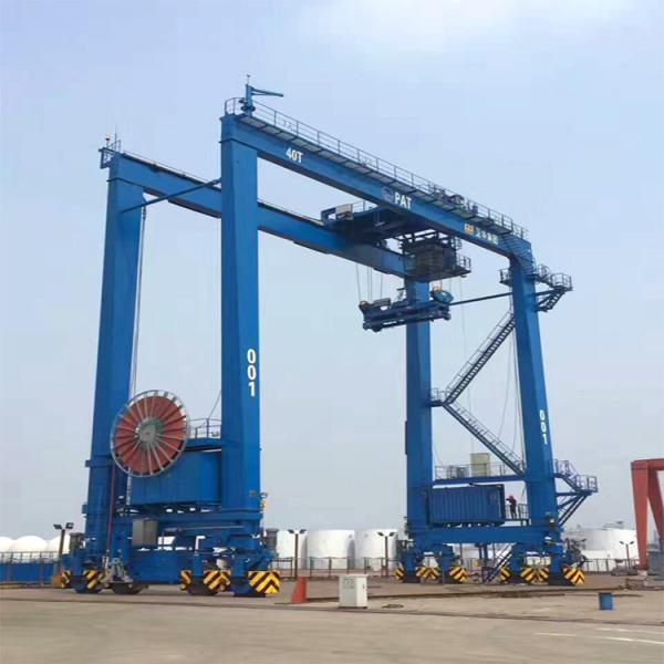 Customized Portal Container Rtg Gantry Crane Rubber Tyre A8 30t
