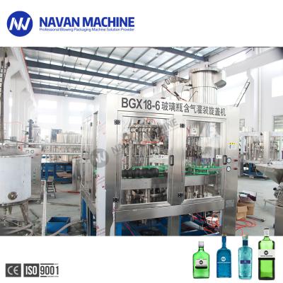2 In 1 Glass Bottle Sparkling Drink Vodka Washing Filling Capping Machine