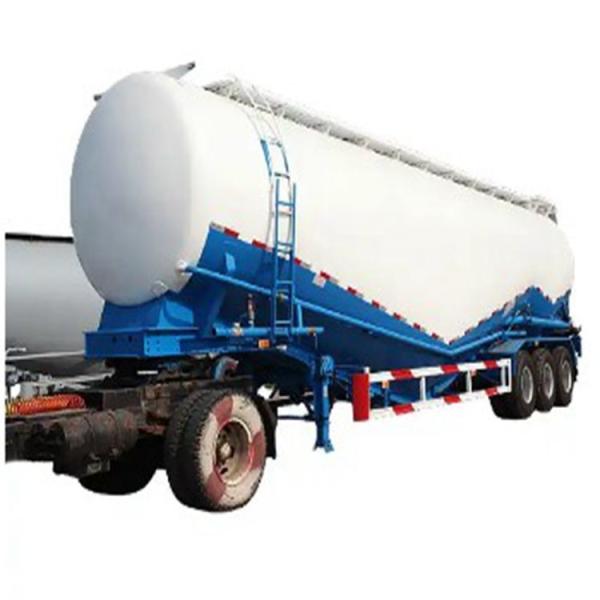 High Load 30-80Ton  4 Axle Bulk Cement Semi Trailer Stainless Steel Aluminum Vertical Silo Type Dry Powder Truck Trailer