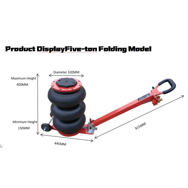 3T 5T Air Horizontal Jack Inflatable for Audi Car Fitment 17.5 Heavy Duty Repair Tool