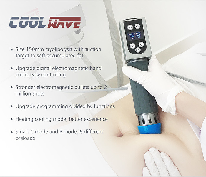 Тип внекорпусная машина 4 ручек терапией ударной волны, машина Cryolipolysis для домашней пользы
