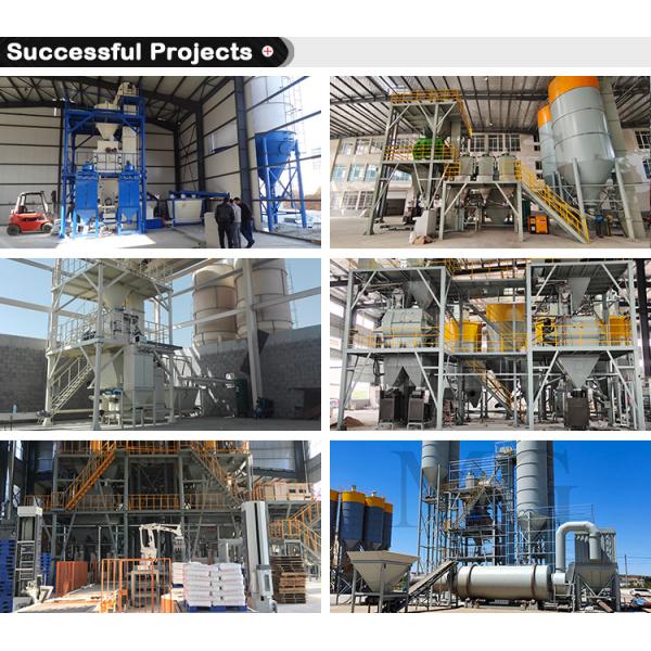 Économie d'énergie ligne de production de mortier en poudre sèche de sable de pâte de mur équipement de mélange de ciment carreaux de céramique adhésif fabrication machine