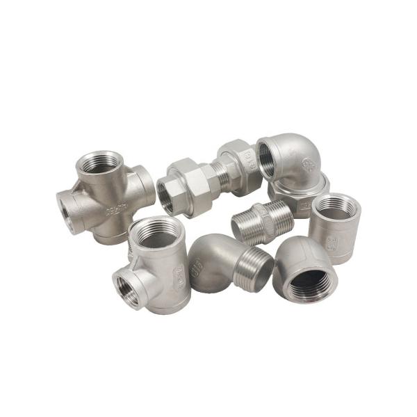 304 316 Stainless Steel Pipe Fittings , Sanitary Stainless Steel Tubing Elbows