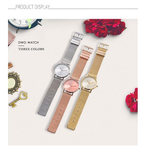 Ultra Thin Alloy Quartz Watch Gold PVD Plated Japan Movement Quartz Watch Suppliers