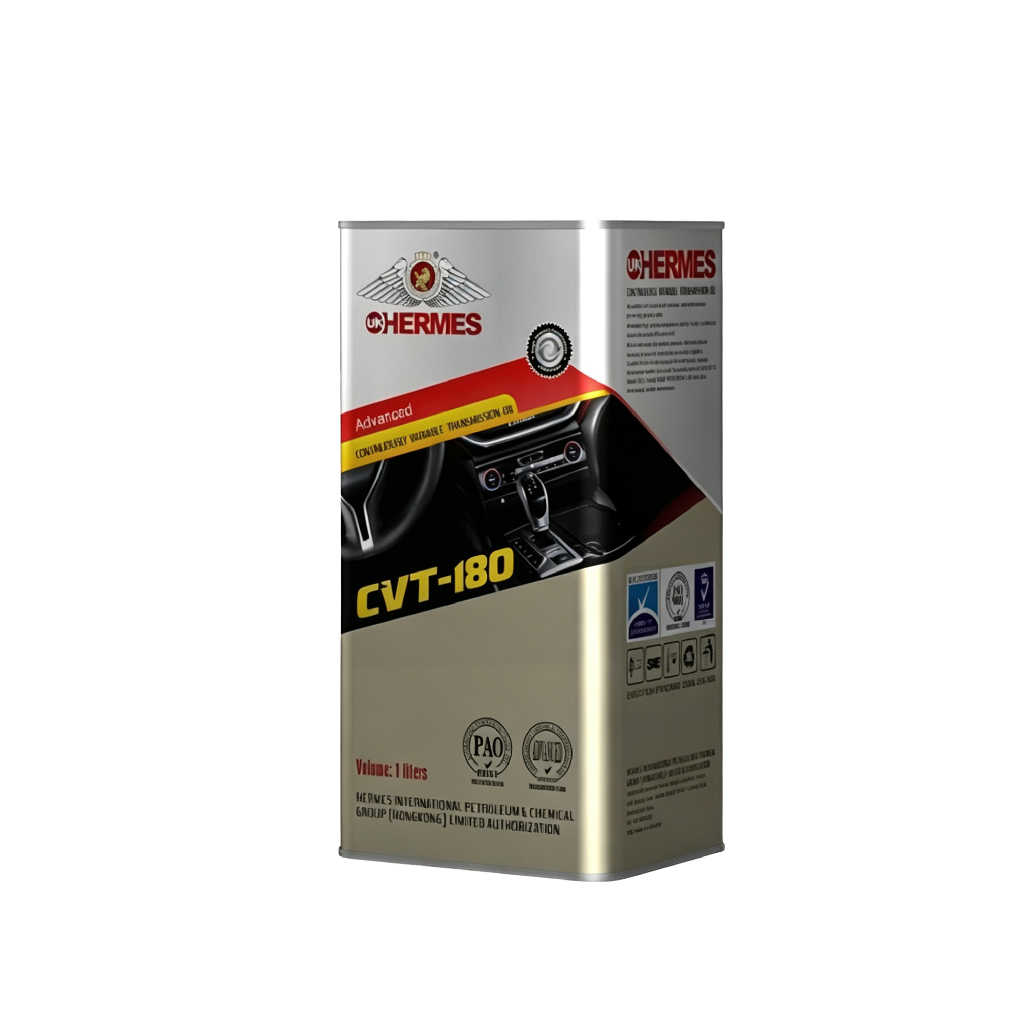 CVT-180 PAO Synthetic Continuously Variable Transmission Fluid with Friction Control and Thermal Stability
