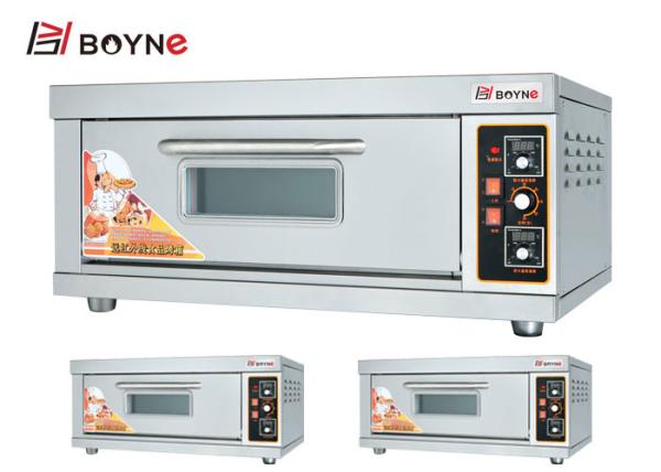 Full Stainless Steel Electric Two Deck Two Tray Oven Digital Temperature Controller