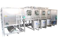 3 / Equipamento/planta/máquina/sistema/linha do capsulador do enchimento da arruela da água de garrafa 5 galões/20L