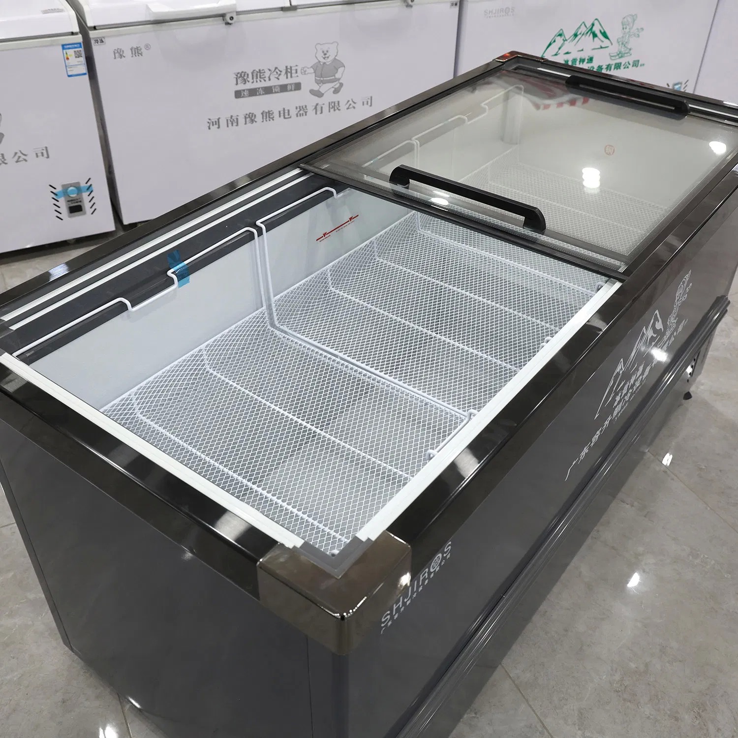 625L Ice Cream Deep Freezer 340W Fish Deep Freezer With Sliding Door