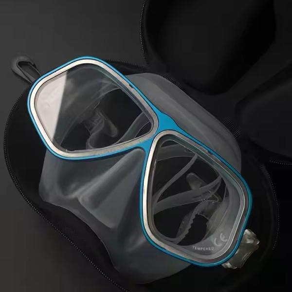 Aluminum Alloy Low Volume Freediving Mask Food grade liquid silicone