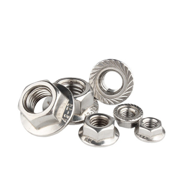 304 stainless steel hex flange nut, flange screw, lock nut, anti-loose screw cap, M8/M10/M12