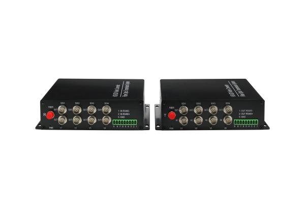 4 ch 1080P HD SDI fiber optic video converter with HDCP Compliant 5V Power Supply optical audio transmitter