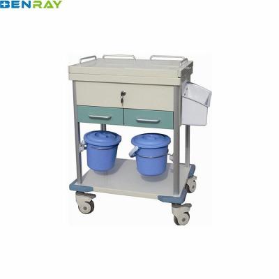 660 X 470 X 920mm Steel Clinical Trolley With Drawers Al Alloy Columns