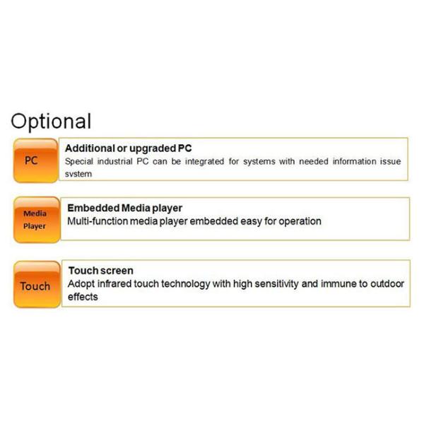 Anti Glare glass Outdoor LCD Advertising Display 42 Inch Touch Screen Monitor