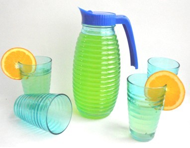 GLASS JUICE JAR WITH 4 CUPS