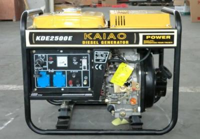 gerador portátil do começo 2KW elétrico, tipo aberto modelo diesel NO.KDE2500E do gerador