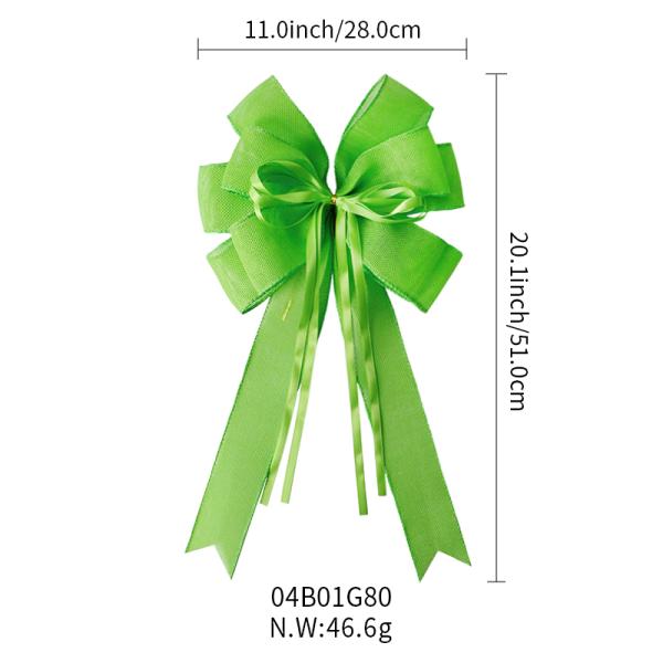 Easter Solid Color Burlap Bows in Jute/Polyester Perfect for Festive Celebrations