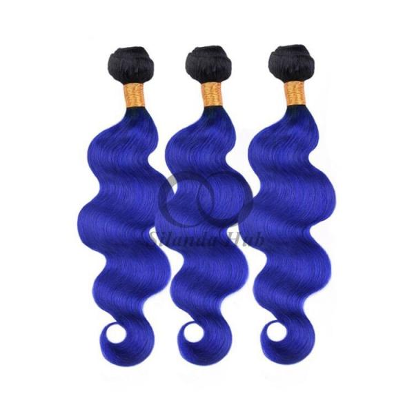 #T1B/Blue Body Wave Remy Human Hair Bundles Sew In Weave Bundles Brazilian Bundle Deals